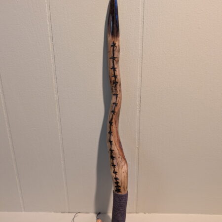 The "Thorned Shadow" | Hand-Carved Twisted Elder Wand by Derrik
